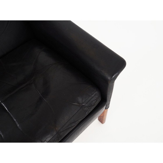 Image 1 of Fauteuil en cuir vintage de Hans Olsen