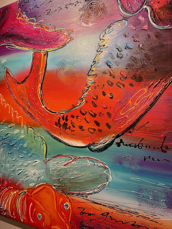 Image 1 of Poisson Koi Fortune en couleur By Art@Home