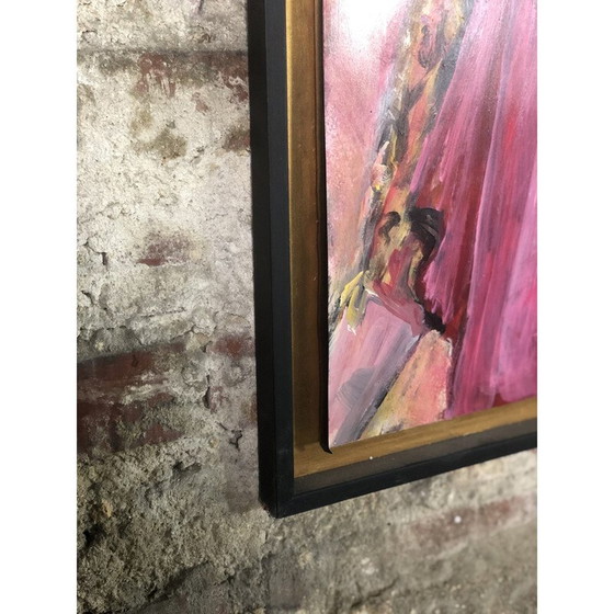 Image 1 of Peinture à l'huile vintage "Le matador" par E.Boyer Fisher 92