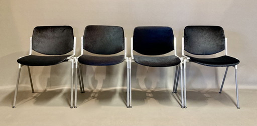 Suite De 4 Chaises "Giancarlo Piretti".