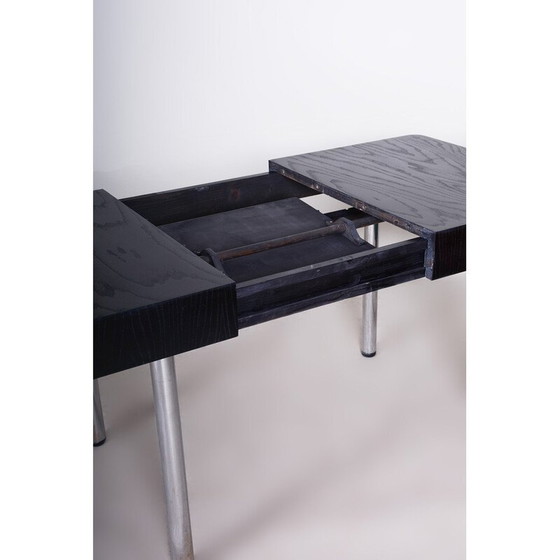 Image 1 of Table à rallonge vintage en chêne, République tchèque 1930-1939
