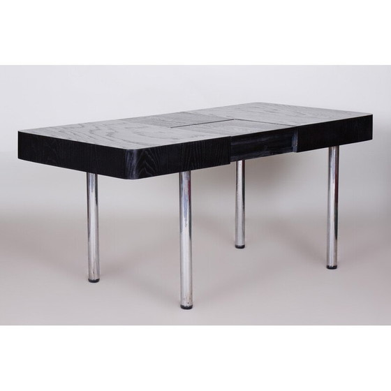 Image 1 of Table à rallonge vintage en chêne, République tchèque 1930-1939