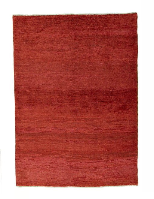 Gabbeh Loribaft noué à la main - 196 X 140 cm - Rouge