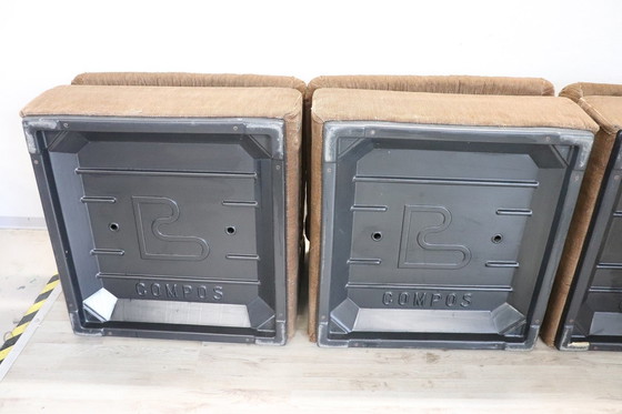 Image 1 of Canapé modulaire en velours de Busnelli, 1970S