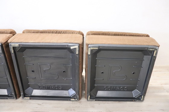 Image 1 of Canapé modulaire en velours de Busnelli, 1970S