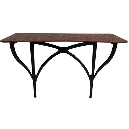Console murale vintage en noyer par Ico Parisi