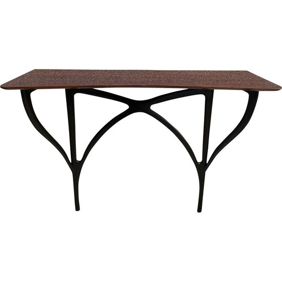 Image 1 of Console murale vintage en noyer par Ico Parisi