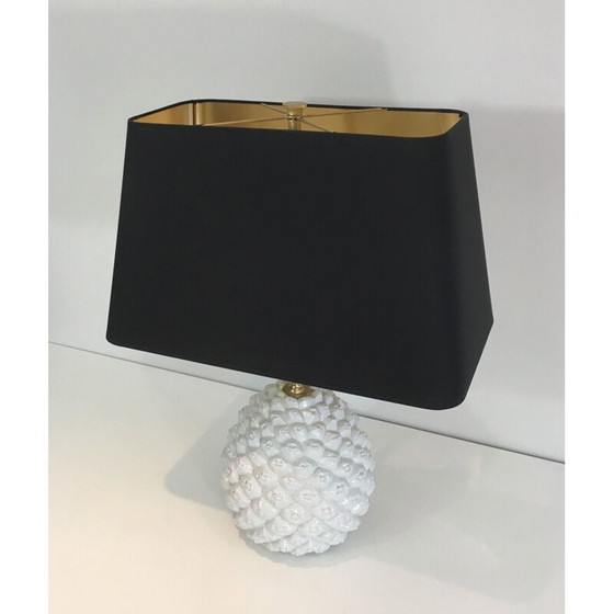 Image 1 of Lampe ananas en porcelaine, Italie 1970