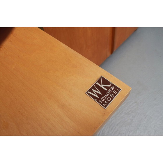 Image 1 of Secrétaire bas vintage en bois de cerisier pour Wk Furniture, Allemagne années 1950
