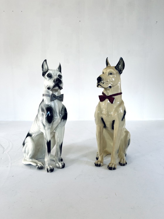 Image 1 of 2X Ceramic Great Dane