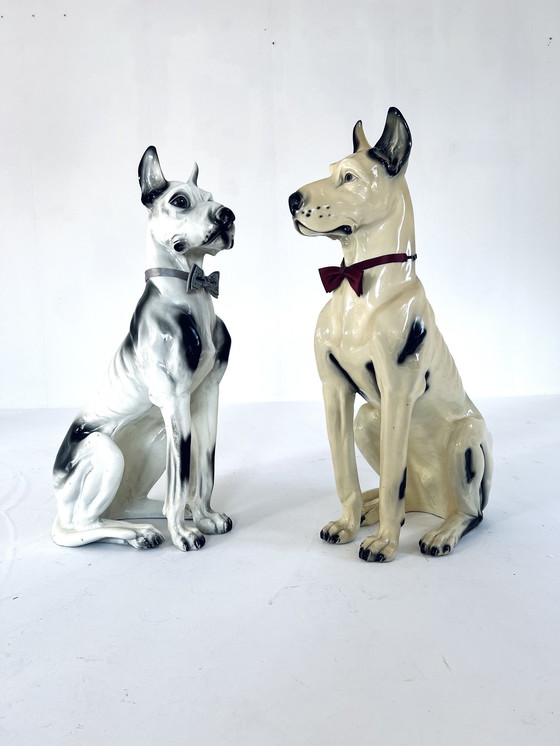 Image 1 of 2X Ceramic Great Dane