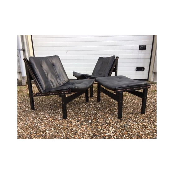 Image 1 of Paire de chaises et pouf "Hunter" de Torbjorn afdal pour bruskbo