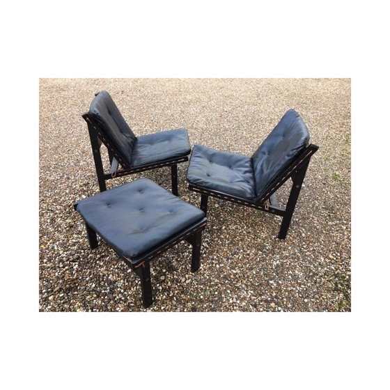 Image 1 of Paire de chaises et pouf "Hunter" de Torbjorn afdal pour bruskbo