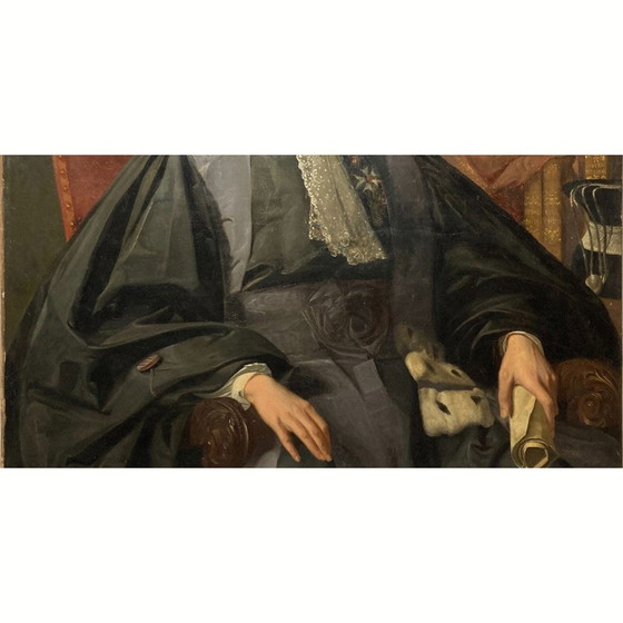 Image 1 of Grand portrait français, 19ème siècle, huile sur toile