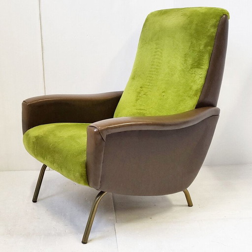 Fauteuil vintage vert, 1960