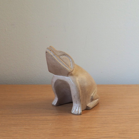 Image 1 of Grande grenouille vintage en pierre à savon artisanale du Kenya