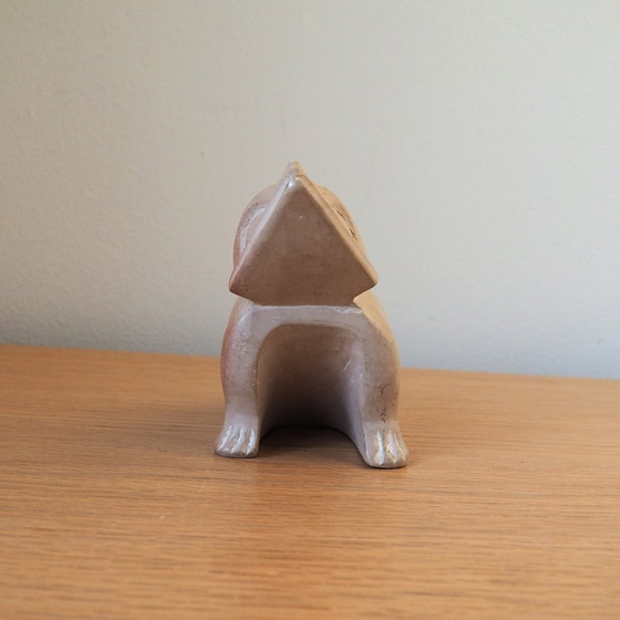 Image 1 of Grande grenouille vintage en pierre à savon artisanale du Kenya