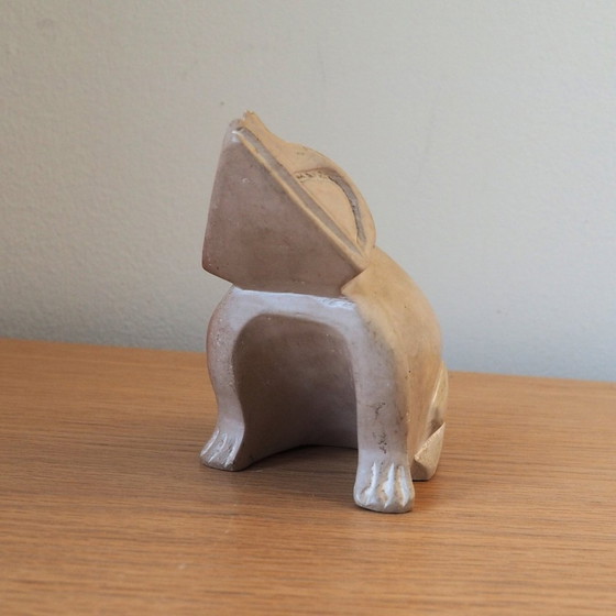 Image 1 of Grande grenouille vintage en pierre à savon artisanale du Kenya