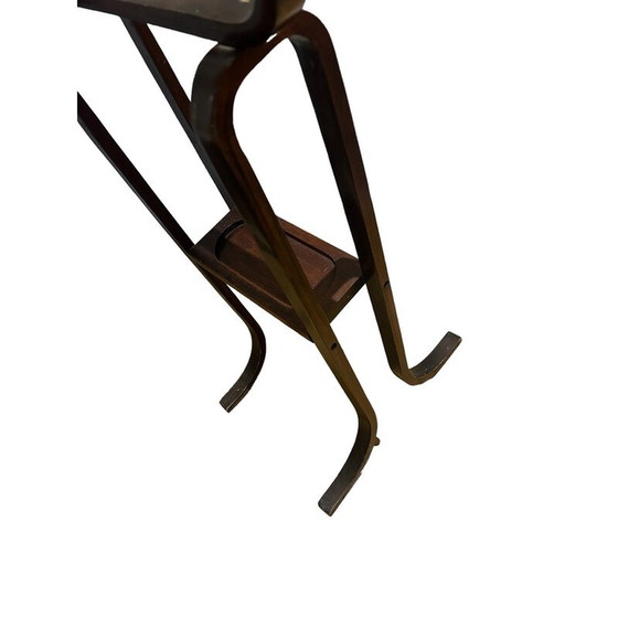 Image 1 of Porte-manteau vintage en bois courbé et hêtre teinté, 1960