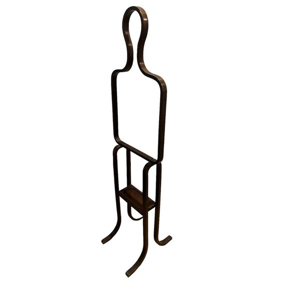 Image 1 of Porte-manteau vintage en bois courbé et hêtre teinté, 1960