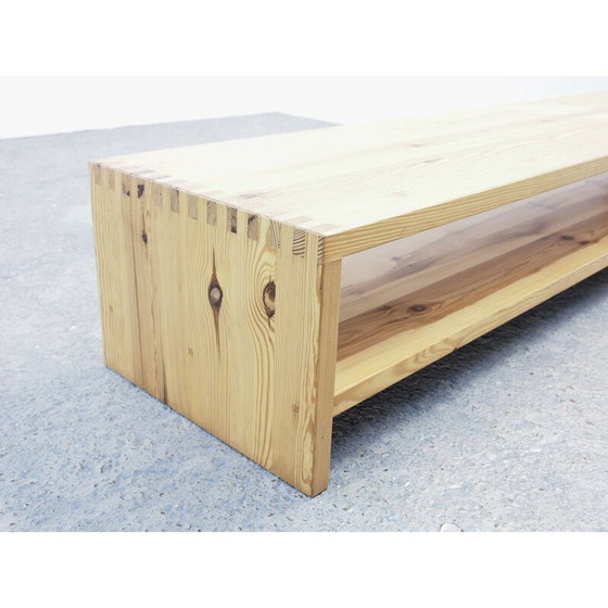 Image 1 of Table d'appoint vintage en pin par Ate van Apeldoorn pour Houtwerk Hattem