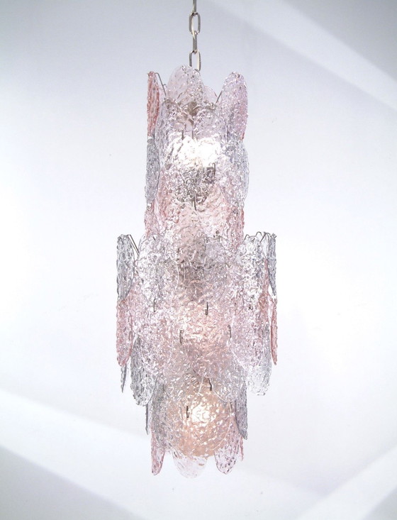 Image 1 of Très grand chandelier Cascade Torcello Verre de Murano par Vistosi, Italie