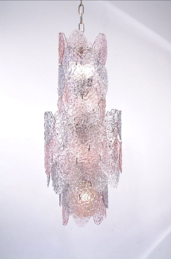 Image 1 of Très grand chandelier Cascade Torcello Verre de Murano par Vistosi, Italie