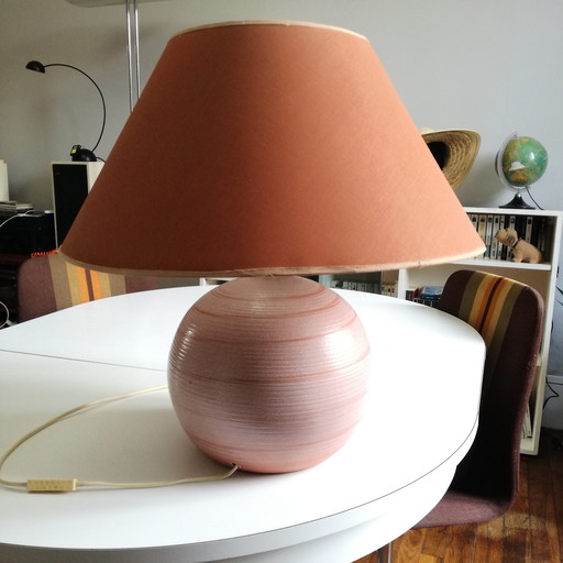 Lampe Champignon En Céramique Ø52, 1970