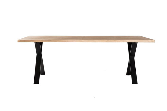 Image 1 of Table à coffre Micheldenolf avec pieds en X en métal