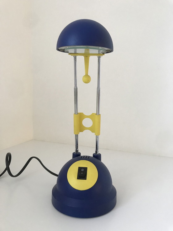 Image 1 of Lampe design vintage des années 80 style Memphis, lampe de bureau Pop-Art