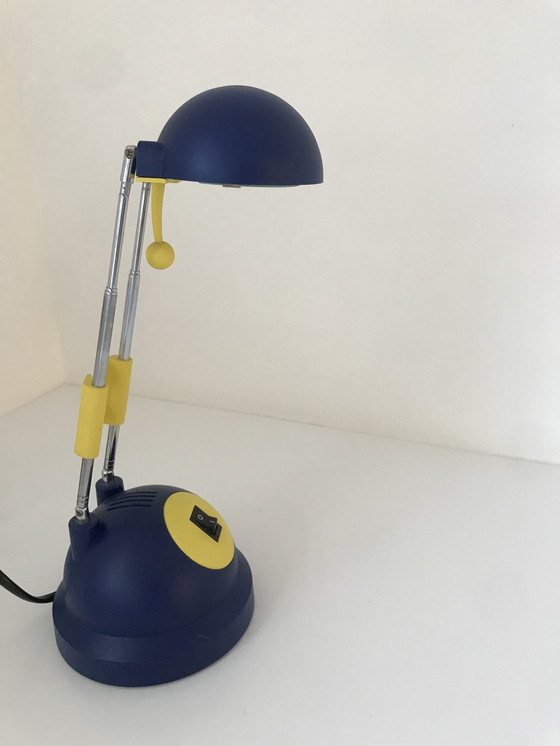 Image 1 of Lampe design vintage des années 80 style Memphis, lampe de bureau Pop-Art