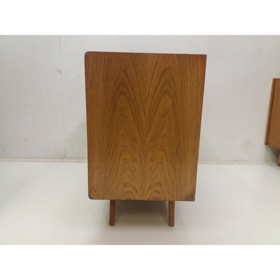 Image 1 of Commode vintage avec portes coulissantes par Jiroutek pour Interior Prague, Tchécoslovaquie 1960