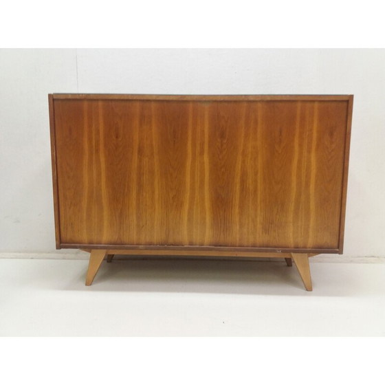 Image 1 of Commode vintage avec portes coulissantes par Jiroutek pour Interior Prague, Tchécoslovaquie 1960