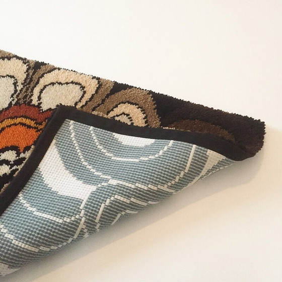 Image 1 of Tapis mural vintage en laine, 1970