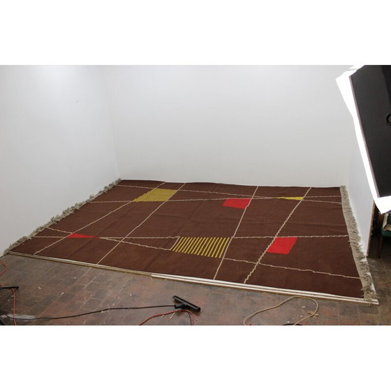 Image 1 of Tapis vintage à motifs géométriques, 1959