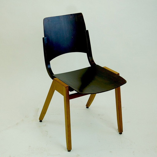 Chaise P7 moderniste autrichienne vintage par Roland Rainer, années 1950