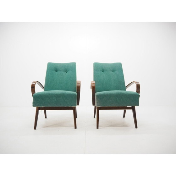 Image 1 of Fauteuils du milieu du siècle par Jindřich Halabala, Tchécoslovaquie années 1960