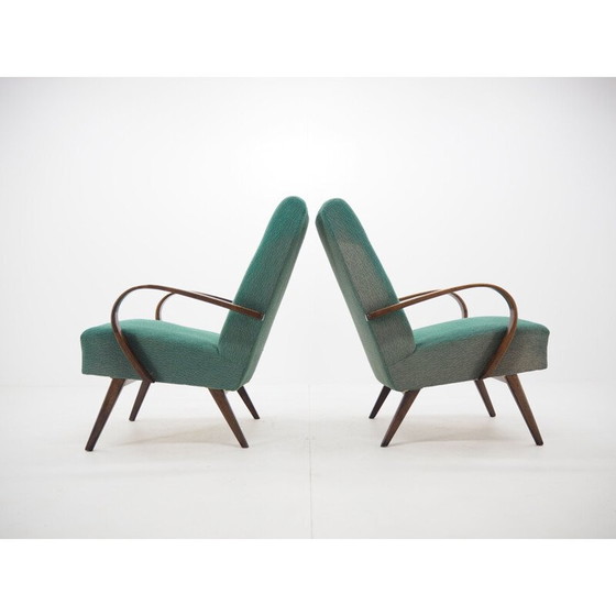 Image 1 of Fauteuils du milieu du siècle par Jindřich Halabala, Tchécoslovaquie années 1960