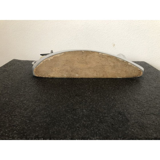 Image 1 of Cadre de bureau vintage en métal chromé lourd avec 2 verres