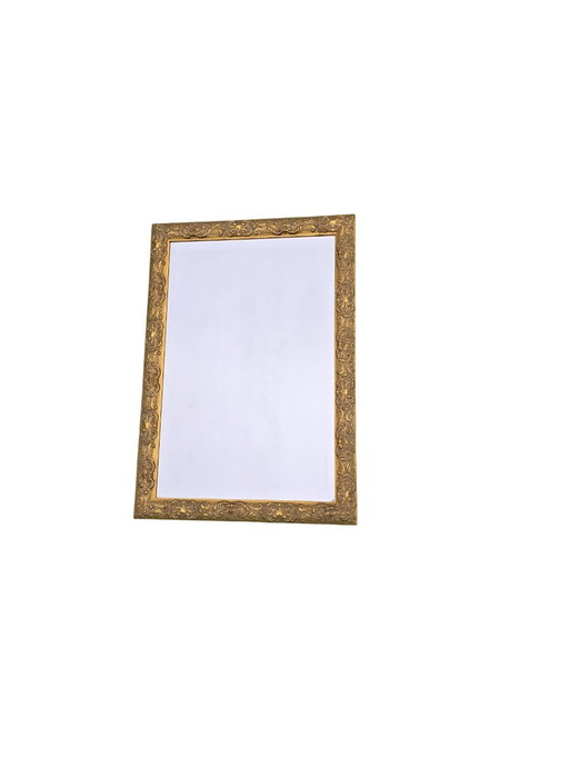 Miroir Ancien Biseauté, Cadre Doré