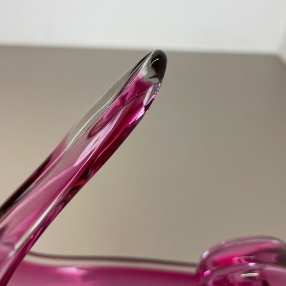 Image 1 of Pièce centrale "Pink" en verre de Murano, Italie, années 1970