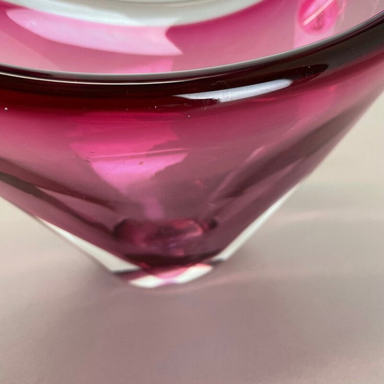 Image 1 of Pièce centrale "Pink" en verre de Murano, Italie, années 1970