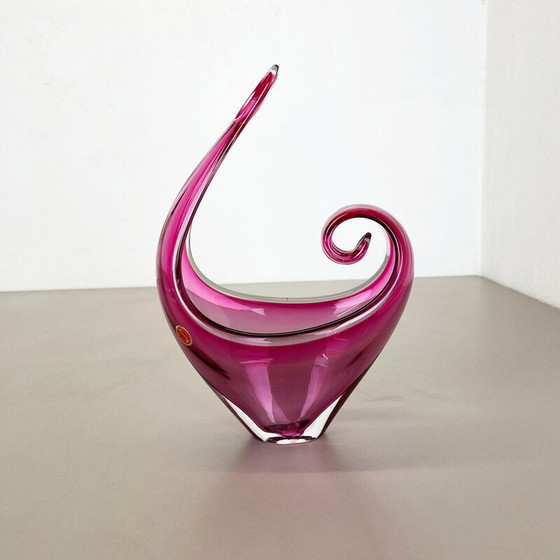 Image 1 of Pièce centrale "Pink" en verre de Murano, Italie, années 1970