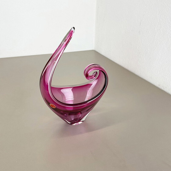 Image 1 of Pièce centrale "Pink" en verre de Murano, Italie, années 1970