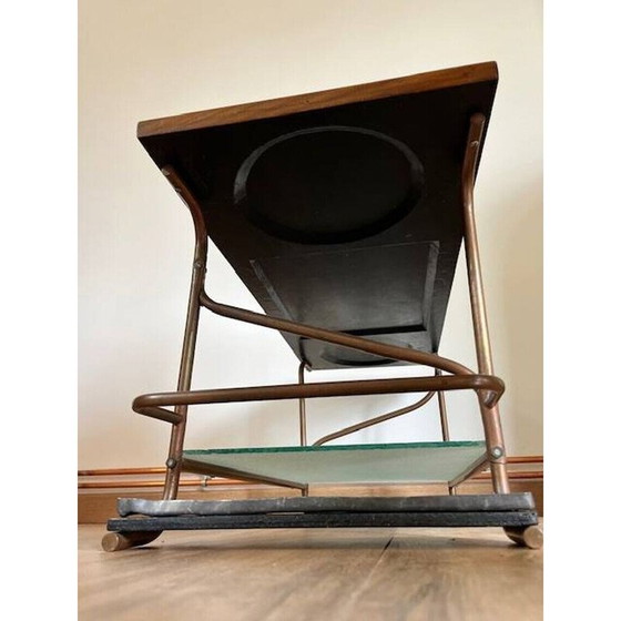 Image 1 of Table basse vintage en bois et fer