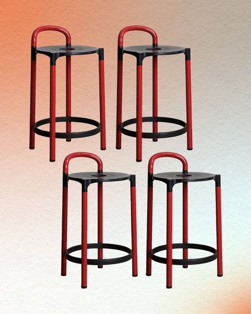 Tabourets de bar Polo par Anna Castelli Ferreiri pour Kartell (X4)