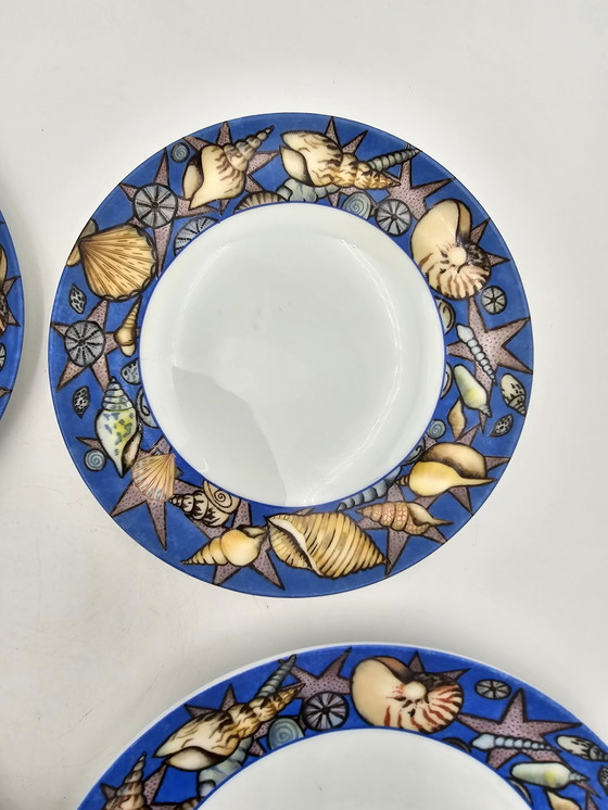 Image 1 of 4 Assiettes Porcelaine Jacques Cœur "Fruits De Mer"