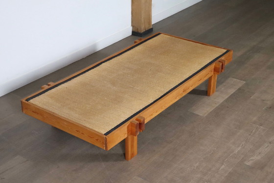 Image 1 of Table basse japonaise du milieu du siècle en bois et gazon, Japon, années 1960