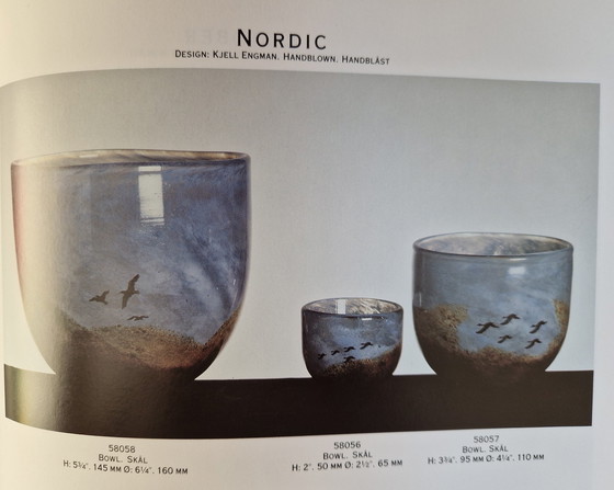 Image 1 of Kosta Boda - Bol "nordique" par Kjell Engman