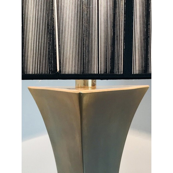 Image 1 of Lampe de table vintage en métal doré, France 1970